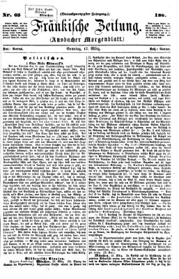 Fränkische Zeitung (Ansbacher Morgenblatt) Sonntag 17. März 1867