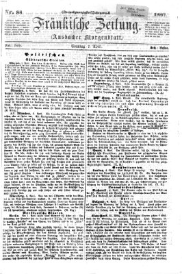 Fränkische Zeitung (Ansbacher Morgenblatt) Sonntag 7. April 1867