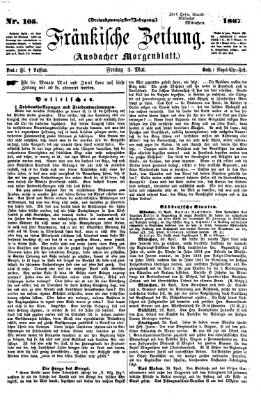 Fränkische Zeitung (Ansbacher Morgenblatt) Freitag 3. Mai 1867