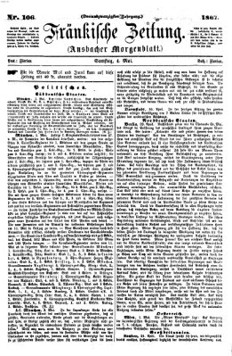 Fränkische Zeitung (Ansbacher Morgenblatt) Samstag 4. Mai 1867