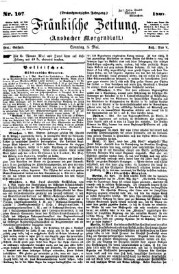 Fränkische Zeitung (Ansbacher Morgenblatt) Sonntag 5. Mai 1867