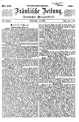 Fränkische Zeitung (Ansbacher Morgenblatt) Donnerstag 16. Mai 1867