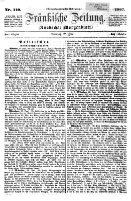 Fränkische Zeitung (Ansbacher Morgenblatt) Dienstag 25. Juni 1867