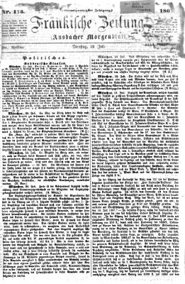 Fränkische Zeitung (Ansbacher Morgenblatt) Dienstag 23. Juli 1867