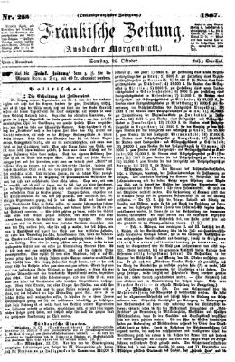 Fränkische Zeitung (Ansbacher Morgenblatt) Samstag 26. Oktober 1867