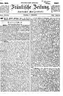 Fränkische Zeitung (Ansbacher Morgenblatt) Dienstag 5. November 1867