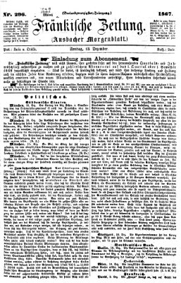 Fränkische Zeitung (Ansbacher Morgenblatt) Freitag 13. Dezember 1867