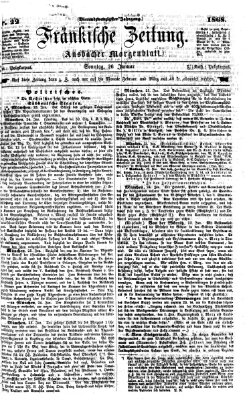 Fränkische Zeitung (Ansbacher Morgenblatt) Sonntag 26. Januar 1868