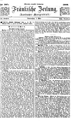 Fränkische Zeitung (Ansbacher Morgenblatt) Donnerstag 7. Mai 1868