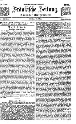 Fränkische Zeitung (Ansbacher Morgenblatt) Freitag 29. Mai 1868