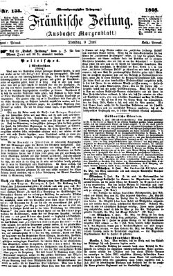 Fränkische Zeitung (Ansbacher Morgenblatt) Dienstag 9. Juni 1868