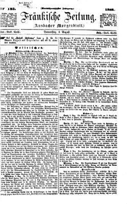 Fränkische Zeitung (Ansbacher Morgenblatt) Donnerstag 6. August 1868