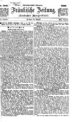 Fränkische Zeitung (Ansbacher Morgenblatt) Freitag 28. August 1868