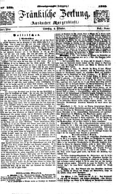 Fränkische Zeitung (Ansbacher Morgenblatt) Dienstag 6. Oktober 1868