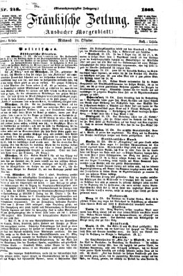 Fränkische Zeitung (Ansbacher Morgenblatt) Mittwoch 21. Oktober 1868