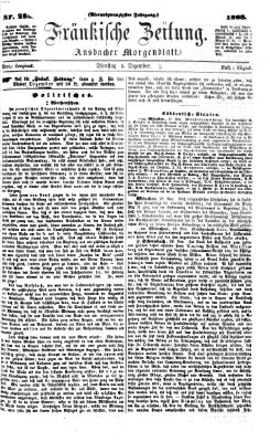 Fränkische Zeitung (Ansbacher Morgenblatt) Dienstag 1. Dezember 1868