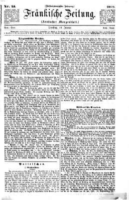 Fränkische Zeitung (Ansbacher Morgenblatt) Dienstag 19. Januar 1869