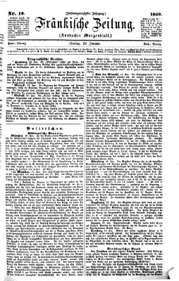 Fränkische Zeitung (Ansbacher Morgenblatt) Freitag 22. Januar 1869