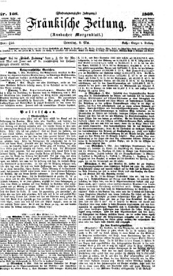 Fränkische Zeitung (Ansbacher Morgenblatt) Sonntag 9. Mai 1869