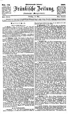Fränkische Zeitung (Ansbacher Morgenblatt) Dienstag 18. Mai 1869