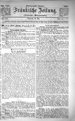 Fränkische Zeitung (Ansbacher Morgenblatt) Mittwoch 26. Mai 1869