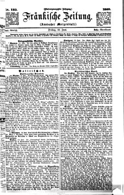 Fränkische Zeitung (Ansbacher Morgenblatt) Freitag 18. Juni 1869