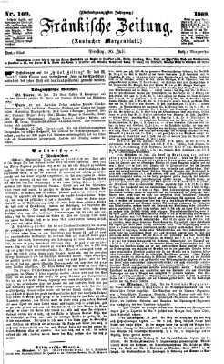 Fränkische Zeitung (Ansbacher Morgenblatt) Dienstag 20. Juli 1869