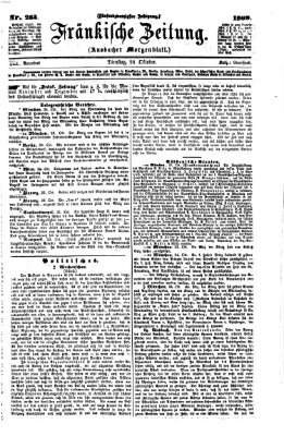 Fränkische Zeitung (Ansbacher Morgenblatt) Dienstag 26. Oktober 1869