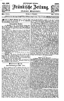 Fränkische Zeitung (Ansbacher Morgenblatt) Freitag 5. November 1869