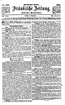 Fränkische Zeitung (Ansbacher Morgenblatt) Freitag 3. Dezember 1869
