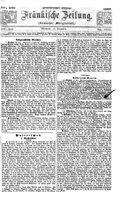 Fränkische Zeitung (Ansbacher Morgenblatt) Mittwoch 15. Dezember 1869