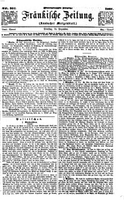 Fränkische Zeitung (Ansbacher Morgenblatt) Dienstag 21. Dezember 1869