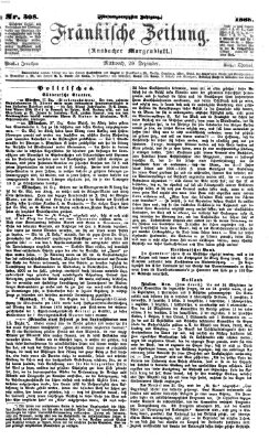 Fränkische Zeitung (Ansbacher Morgenblatt) Mittwoch 29. Dezember 1869