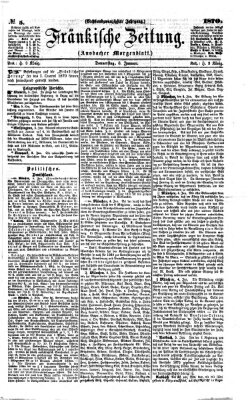 Fränkische Zeitung (Ansbacher Morgenblatt) Donnerstag 6. Januar 1870