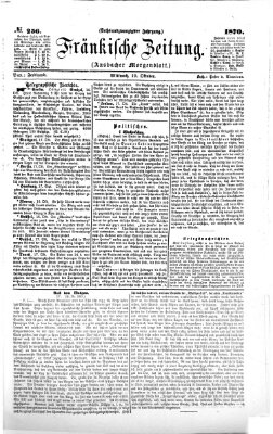 Fränkische Zeitung (Ansbacher Morgenblatt) Mittwoch 19. Oktober 1870