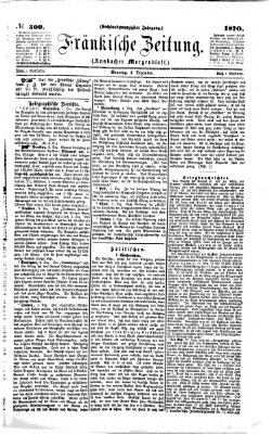 Fränkische Zeitung (Ansbacher Morgenblatt) Sonntag 4. Dezember 1870