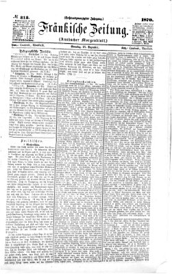 Fränkische Zeitung (Ansbacher Morgenblatt) Sonntag 18. Dezember 1870