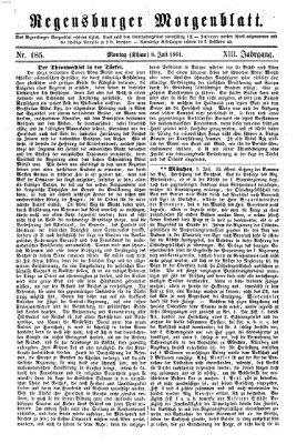 Regensburger Morgenblatt Montag 8. Juli 1861