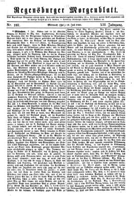 Regensburger Morgenblatt Mittwoch 10. Juli 1861