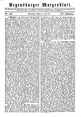 Regensburger Morgenblatt Donnerstag 11. Juli 1861