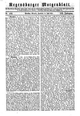 Regensburger Morgenblatt Dienstag 16. Juli 1861