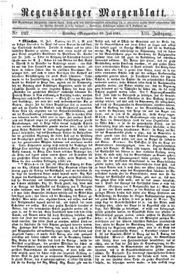 Regensburger Morgenblatt Samstag 20. Juli 1861