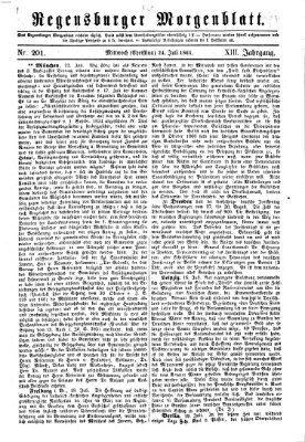 Regensburger Morgenblatt Mittwoch 24. Juli 1861