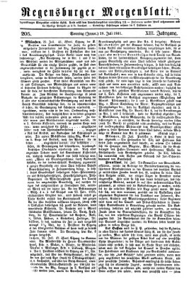 Regensburger Morgenblatt Sonntag 28. Juli 1861