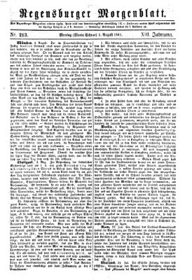 Regensburger Morgenblatt Montag 5. August 1861