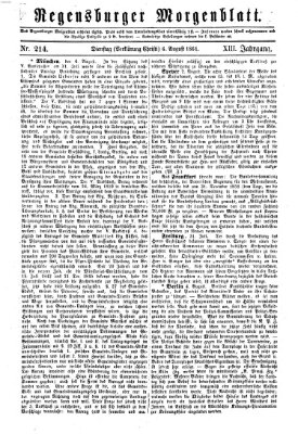 Regensburger Morgenblatt Dienstag 6. August 1861