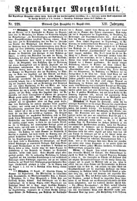 Regensburger Morgenblatt Mittwoch 21. August 1861