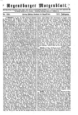 Regensburger Morgenblatt Freitag 23. August 1861