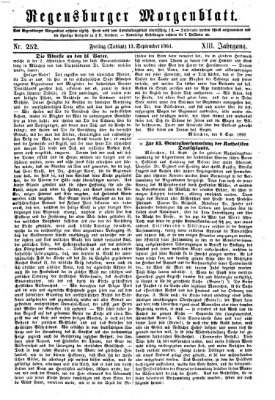 Regensburger Morgenblatt Freitag 13. September 1861