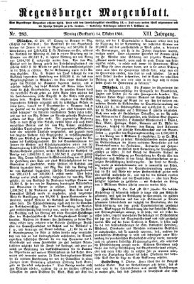 Regensburger Morgenblatt Montag 14. Oktober 1861